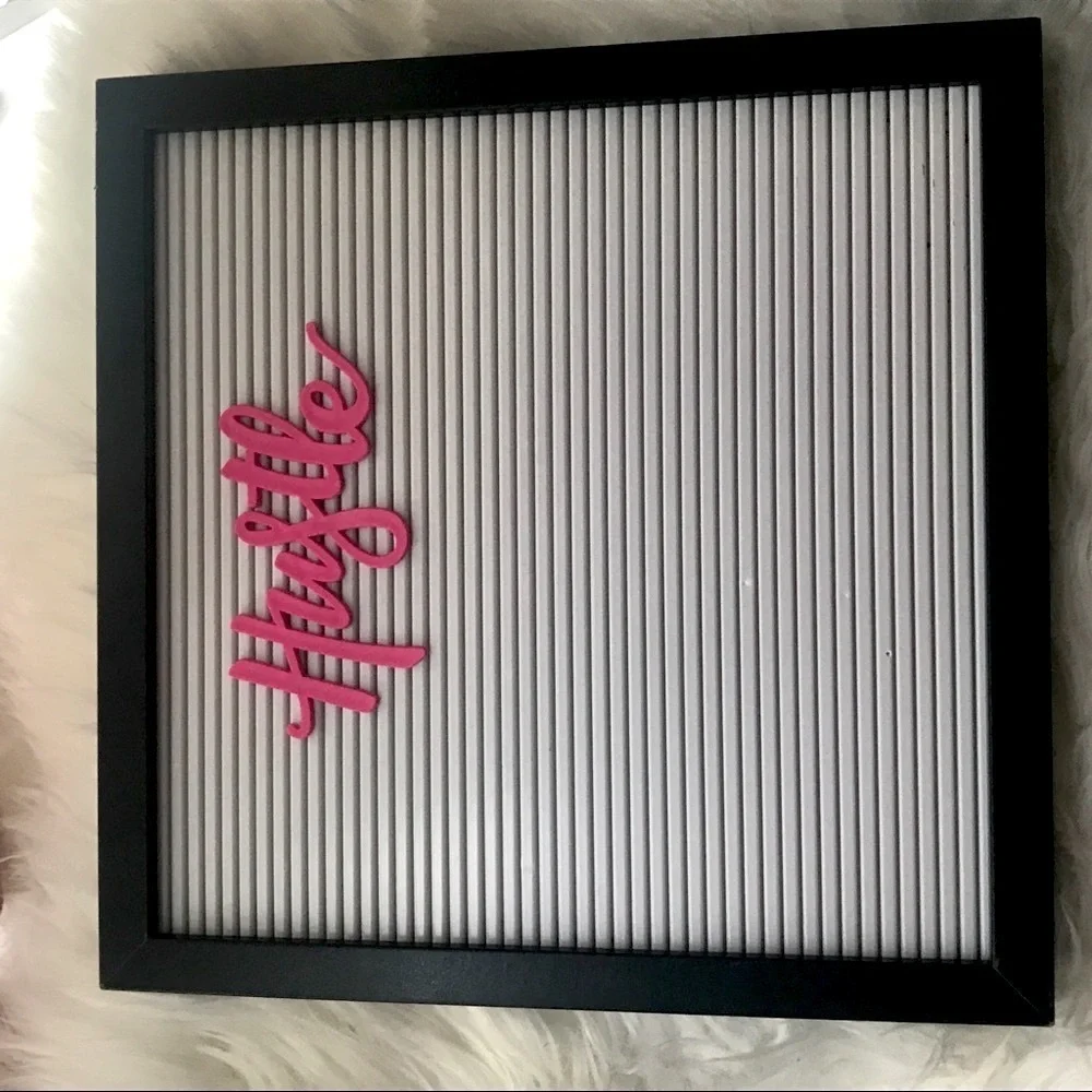 Black with White Letterboard